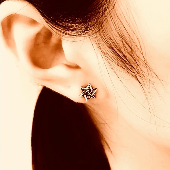 Eye of Horus Hexagram All See-ing Eye of God Star of David Judaism Egyptian Stud - Picture 6 of 16